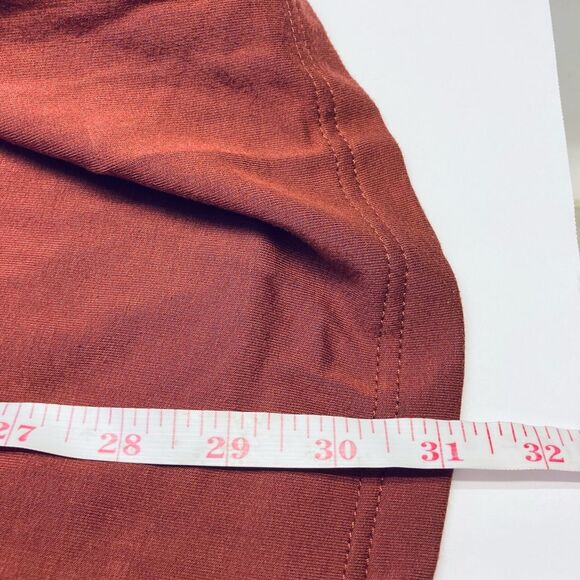 Torrid Brick Red Fleece Hooded Anorak Jacket Coat Size 0 12 Large - Picture 8 of 8